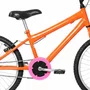 Bicicleta 20 Feminina Laranja Infantil Aro Alumínio