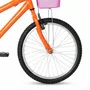 Bicicleta 20 Feminina Laranja Infantil Aro Alumínio
