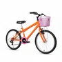 Bicicleta 20 Feminina Laranja Infantil Aro Alumínio
