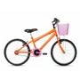 Bicicleta 20 Feminina Laranja Infantil Aro Alumínio