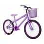 Bicicleta 20 Feminina Lilás Infantil Aro Alumínio Violeta