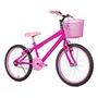 Bicicleta 20 Feminina Pink Infantil Aro Alumínio Rosa
