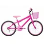 Bicicleta 20 Feminina Pink Infantil Aro Alumínio Rosa