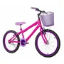 Bicicleta 20 Feminina Pink Infantil Aro Alumínio Violeta