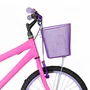 Bicicleta 20 Feminina Rosa Infantil Aro Alumínio Lilás