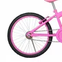 Bicicleta 20 Feminina Rosa Infantil Aro Alumínio Rosa