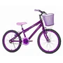 Bicicleta 20 Feminina Violeta Infantil Aro Alumínio Violeta