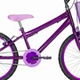Bicicleta 20 Feminina Violeta Infantil Aro Alumínio Violeta
