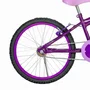 Bicicleta 20 Feminina Violeta Infantil Aro Alumínio Violeta