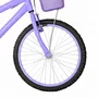 Bicicleta 20 Feminina Lilás Infantil Aro Alumínio Lilás