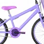 Bicicleta 20 Feminina Lilás Infantil Aro Alumínio Lilás
