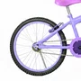 Bicicleta 20 Feminina Lilás Infantil Aro Alumínio Lilás