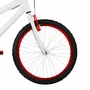 Bicicleta 20 Masculina Branca Infantil Aro Alumínio Vermelho