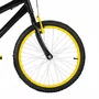 Bicicleta 20 Masculina Preta Infantil Aro Alumínio Amarelo
