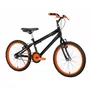 Bicicleta 20 Masculina Preta Infantil Aro Alumínio Laranja