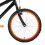 Bicicleta 20 Masculina Preta Infantil Aro Alumínio Laranja