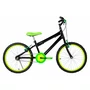 Bicicleta 20 Masculina Preta Infantil Aro Alumínio Verde Neon