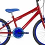 Bicicleta 20 Masculina Vermelha Infantil Aro Alumínio Azul