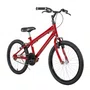 Bicicleta 20 Masculina Vermelha Infantil Aro Alumínio Preto