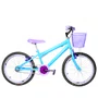 Bicicleta 20 Feminina Azul Claro Infantil Aro Aero Lilás