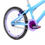 Bicicleta 20 Feminina Azul Claro Infantil Aro Aero Lilás