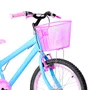 Bicicleta 20 Feminina Azul Claro Infantil Aro Aero Rosa