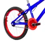 Bicicleta 20 Masculina Azul Infantil Aro Alumínio Vermelho