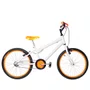 Bicicleta 20 Masculina Branca Infantil Aro Alumínio Laranja