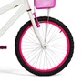 Bicicleta 20 Feminina Branca Infantil Aro Alumínio Pink