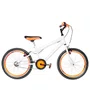 Bicicleta 20 Masculina Branca Infantil Aro Aero Laranja