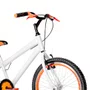 Bicicleta 20 Masculina Branca Infantil Aro Aero Laranja