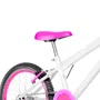 Bicicleta 20 Feminina Branca Infantil Aro Aero Pink