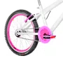 Bicicleta 20 Feminina Branca Infantil Aro Aero Pink
