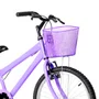 Bicicleta 20 Feminina Lilas Infantil Aro Alumínio