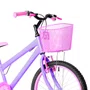 Bicicleta 20 Feminina Lilas Infantil  Aro Alumínio Rosa