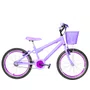 Bicicleta 20 Feminina Lilas Infantil Aro Aero Violeta