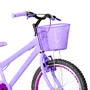 Bicicleta 20 Feminina Lilas Infantil Aro Aero Violeta