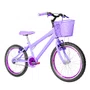 Bicicleta 20 Feminina Lilas Infantil Aro Aero Violeta