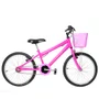 Bicicleta 20 Feminina Pink Infantil Aro Alumínio