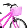 Bicicleta 20 Feminina Pink Infantil Aro Alumínio