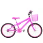 Bicicleta 20 Feminina Pink Infantil Aro Alumínio Pink