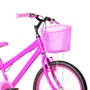 Bicicleta 20 Feminina Pink Infantil Aro Alumínio Pink