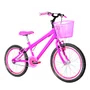 Bicicleta 20 Feminina Pink Infantil Aro Aero Pink