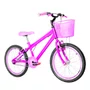 Bicicleta 20 Feminina Pink Infantil Aro Aero Rosa