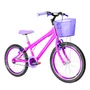 Bicicleta 20 Feminina Pink Infantil Aro Aero Violeta
