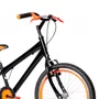 Bicicleta 20 Masculina Preta Infantil Aro Aero Laranja