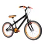 Bicicleta 20 Masculina Preta Infantil Aro Aero Laranja