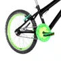 Bicicleta 20 Masculina Preta Infantil Aro Aero Verde Neon