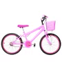 Bicicleta 20 Feminina Rosa Infantil  Aro Alumínio Pink