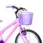 Bicicleta 20 Feminina Rosa Infantil Aro Aero Lilás
